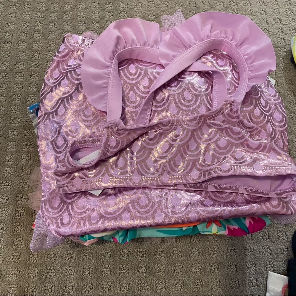 Bundle of 9 girls swimsuits